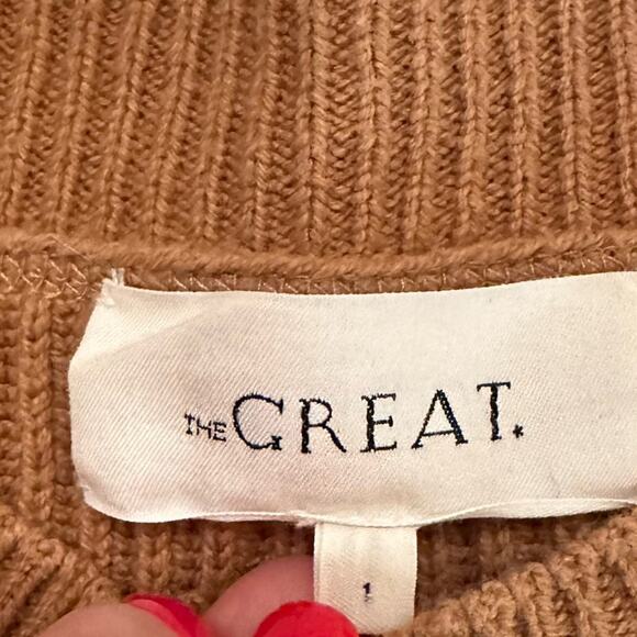 THE GREAT. Henley Button Up Sweater - Picture 6 of 6